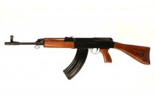 Expansion submachine gun 58 with wooden stock